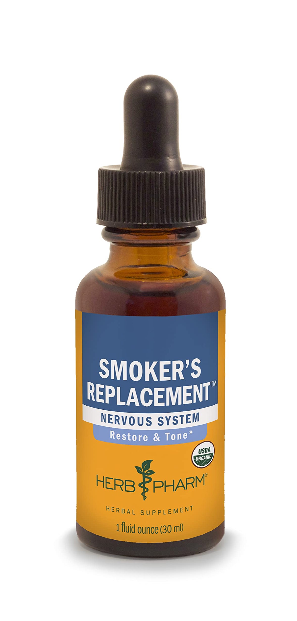 Herb Pharm Smokers Replacement Liquid Herbal Formula for Nervous System Support - 1 Ounce