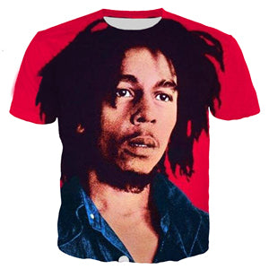 Bob Marley 3D Print T-Shirt: Oversized, Unisex